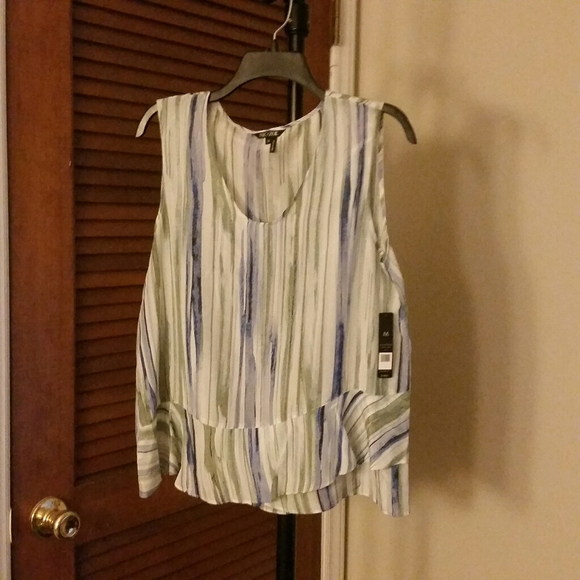 NIC+ZOE Tops - Nic & Zoe Mojito Nights watercolor tank blouse -M